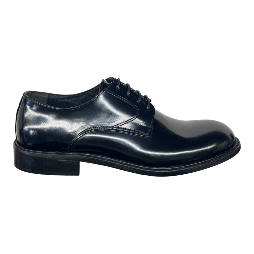 DOUBLE MONK - DERBY LISCIO SPAZZOLATO NERO