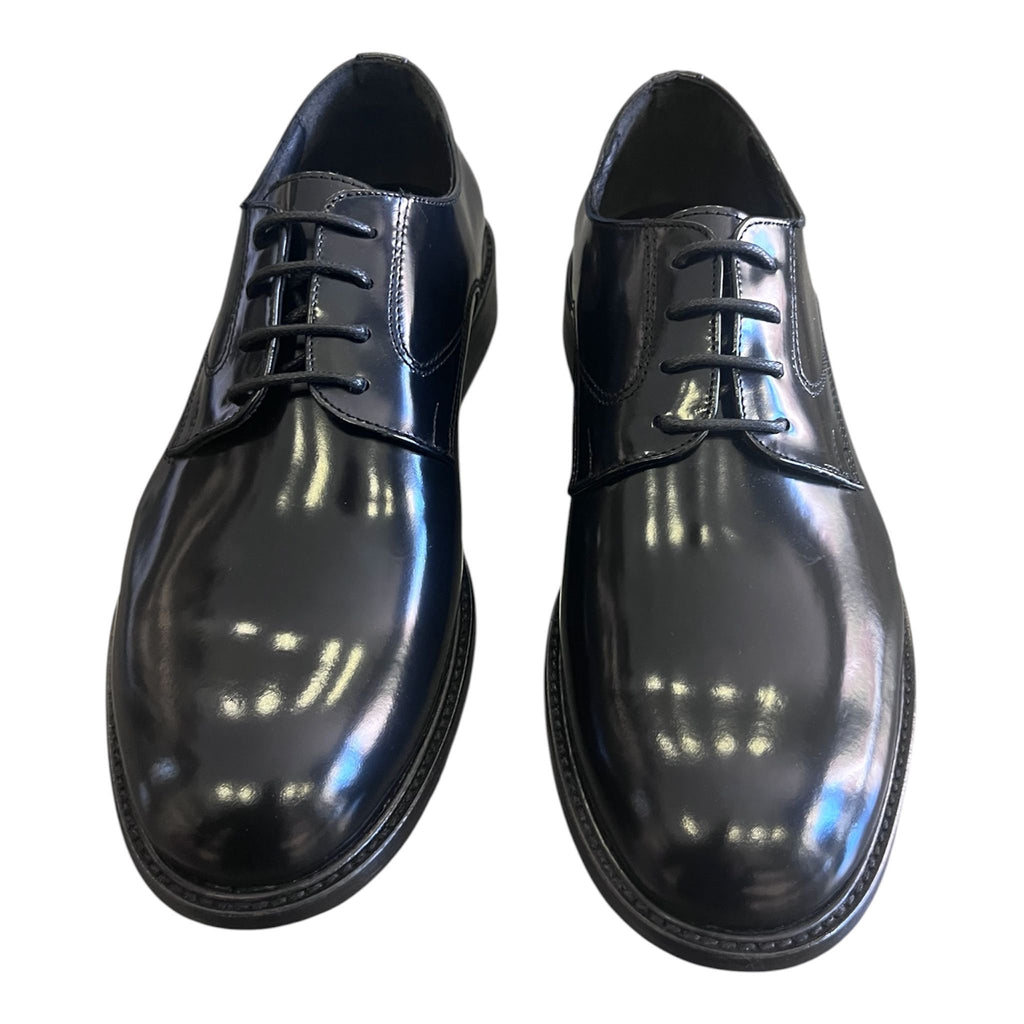 DOUBLE MONK - DERBY LISCIO SPAZZOLATO NERO