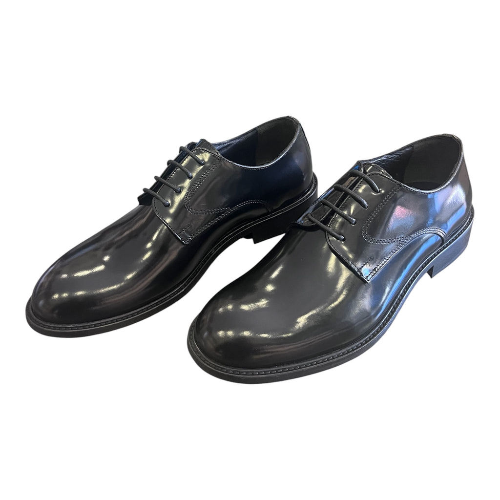 DOUBLE MONK - DERBY LISCIO SPAZZOLATO NERO